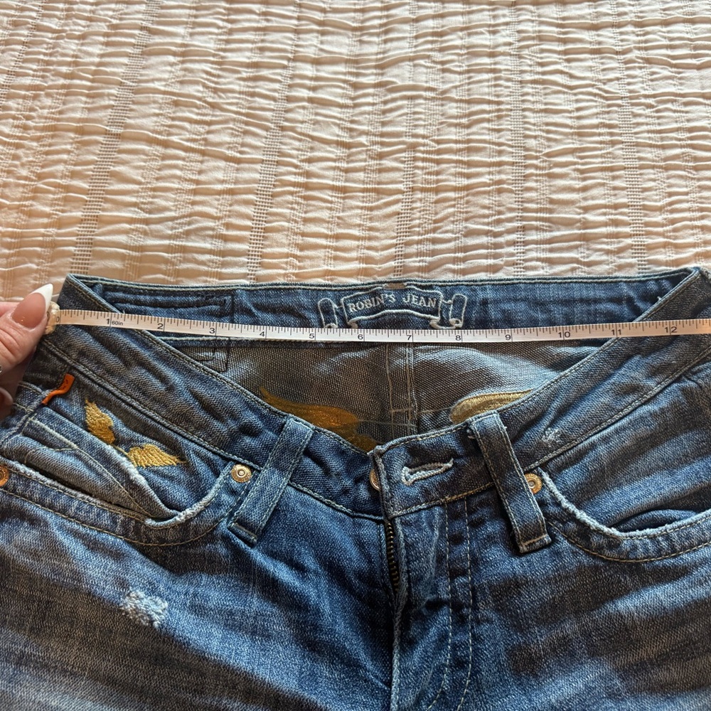 Robin's Jean Blue Denim with Gold Accents